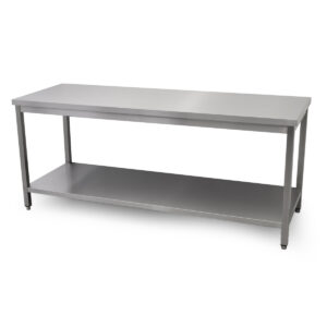 HCB Pro-line Werktafel - met onderschap - 200 x 70 x 85 cm - RVS