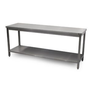 HCB Pro-line Werktafel - met onderschap - 200 x 60 x 85 cm - RVS