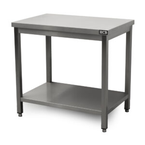 HCB Pro-line Werktafel - met onderschap - 90 x 60 x 85 cm - RVS