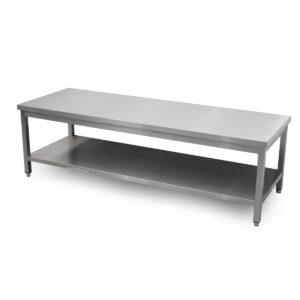 HCB Pro-line Werktafel - met onderschap - 200 x 70 x 60 cm - RVS