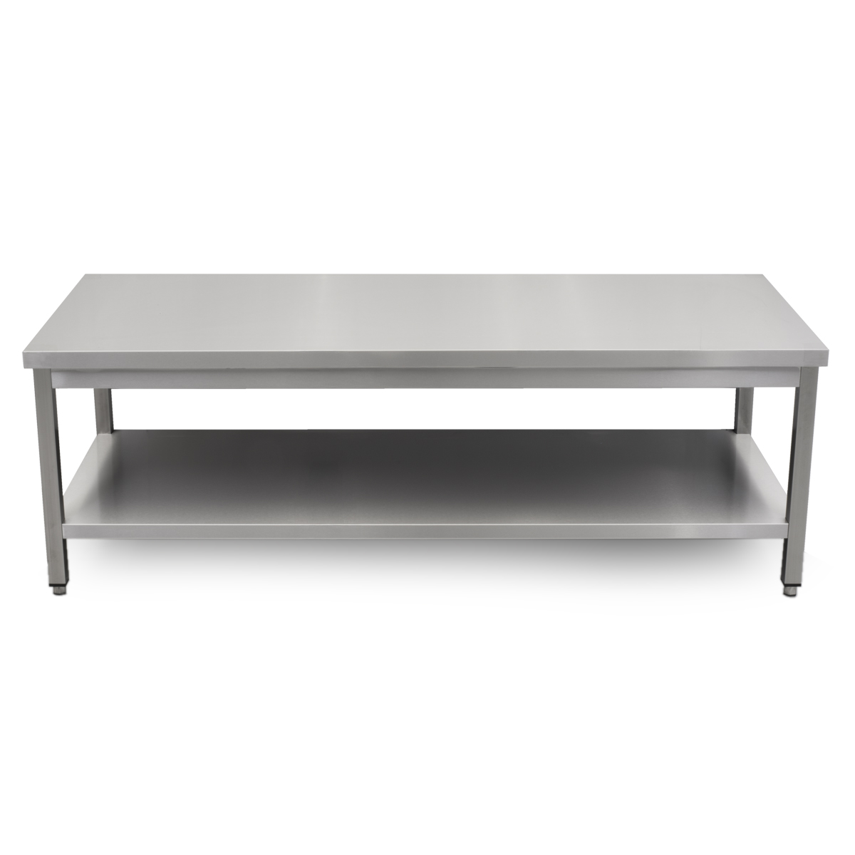 HCB Pro-line Werktafel - met onderschap - 180 x 70 x 60 cm - RVS