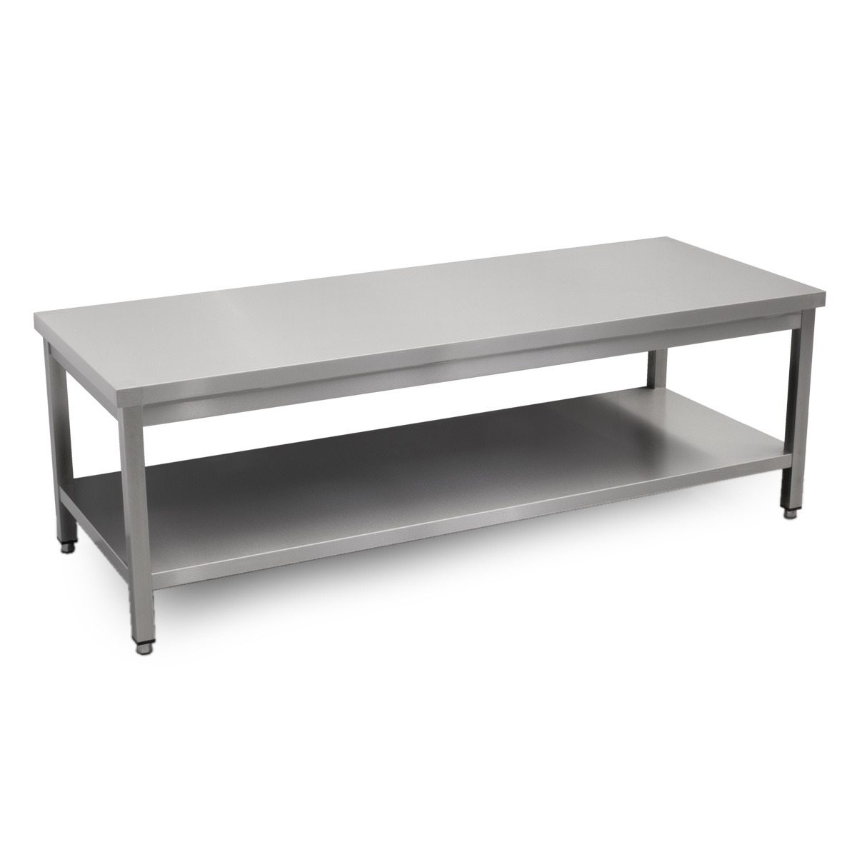 HCB Pro-line Werktafel - met onderschap - 180 x 70 x 60 cm - RVS