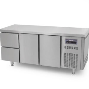 Coreco Koelwerkbank - 2 deuren - 2 lades - 179,5 cm - RVS