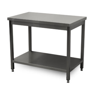 HCB Basic-line Werktafel - met onderschap - 100 x 60 x 85 cm - RVS