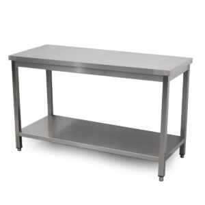 HCB Pro-line Werktafel - met onderschap - 140 x 60 x 85 cm - RVS