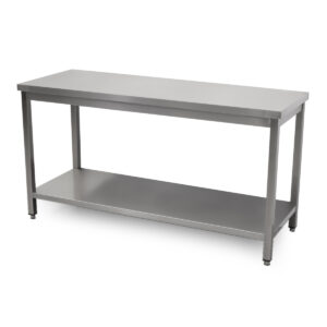 HCB Pro-line Werktafel - met onderschap - 160 x 60 x 85 cm - RVS