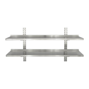 HCB Dubbel wandschap - 140 x 30 cm - RVS