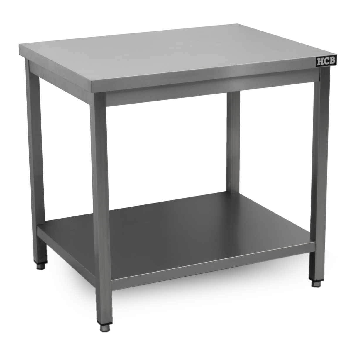 HCB Pro-line Werktafel - met onderschap - 90 x 70 x 85 cm - RVS