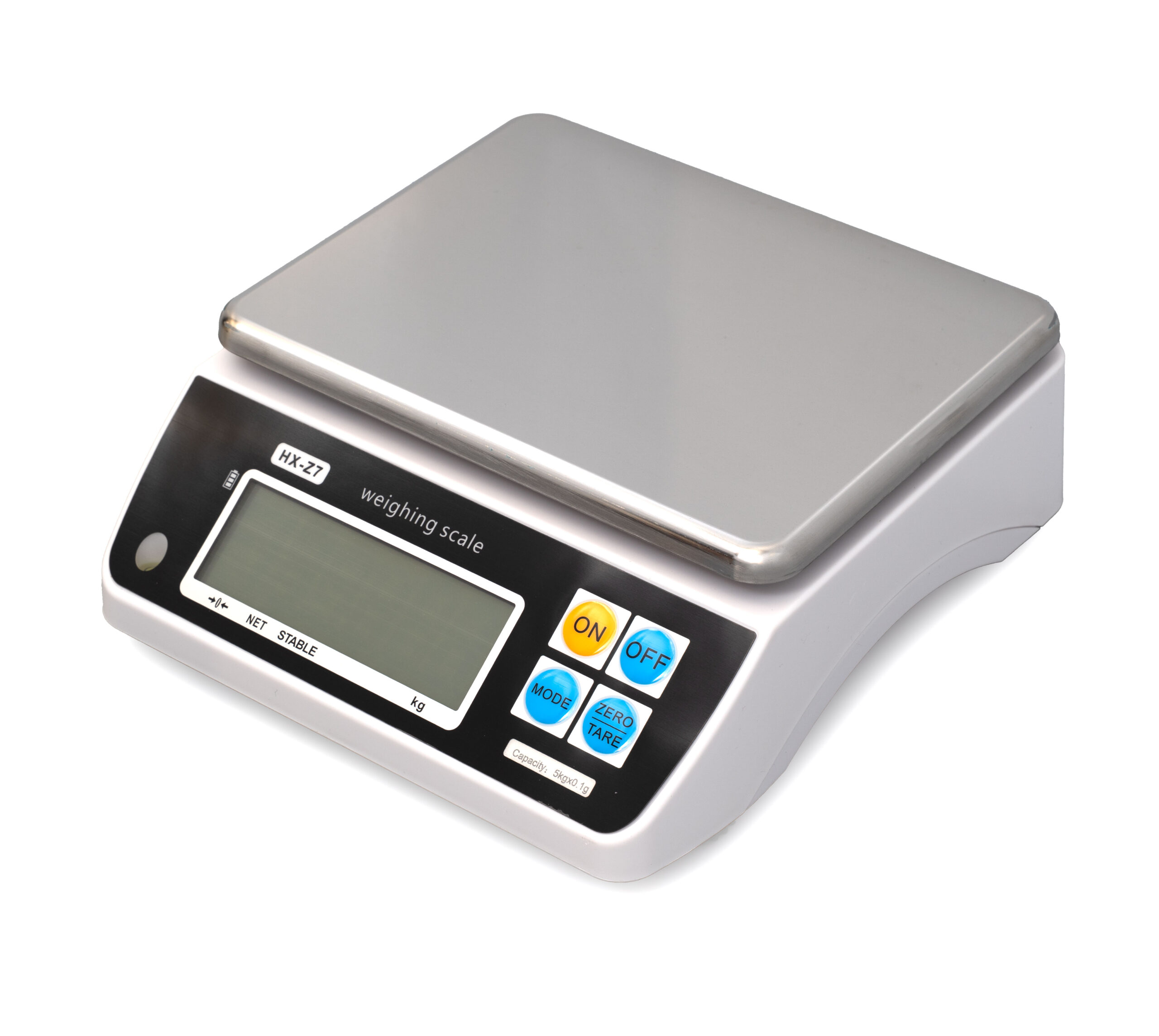 HCB Digitale keukenweegschaal - max. 5 kg - plateau 23 x 18 cm - oplaadbaar