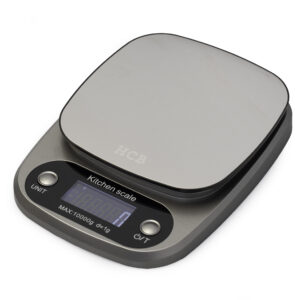 HCB Digitale keukenweegschaal - max. 10 kg - plateau 15 x 15 cm - batterij