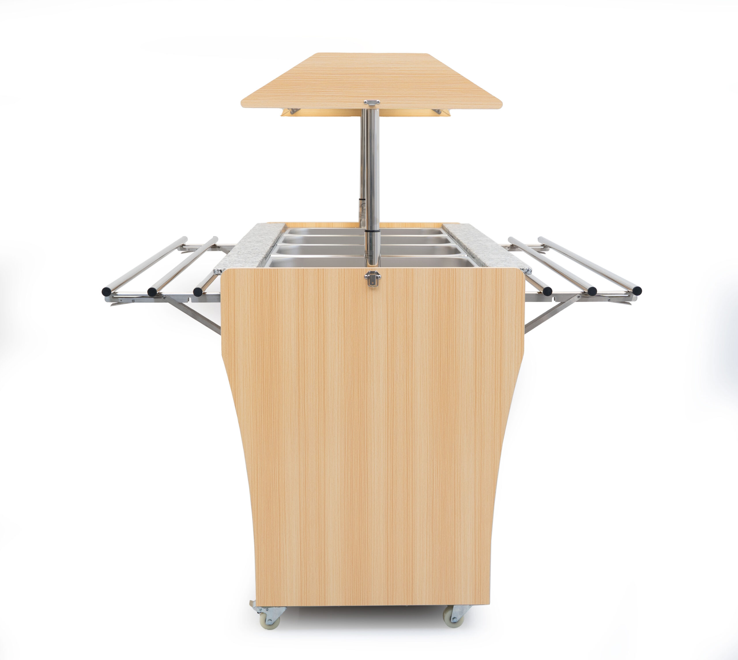 HCB Verrijdbaar koelbuffet - 4 x 1/1 GN - buffet display - 149 cm - 230V