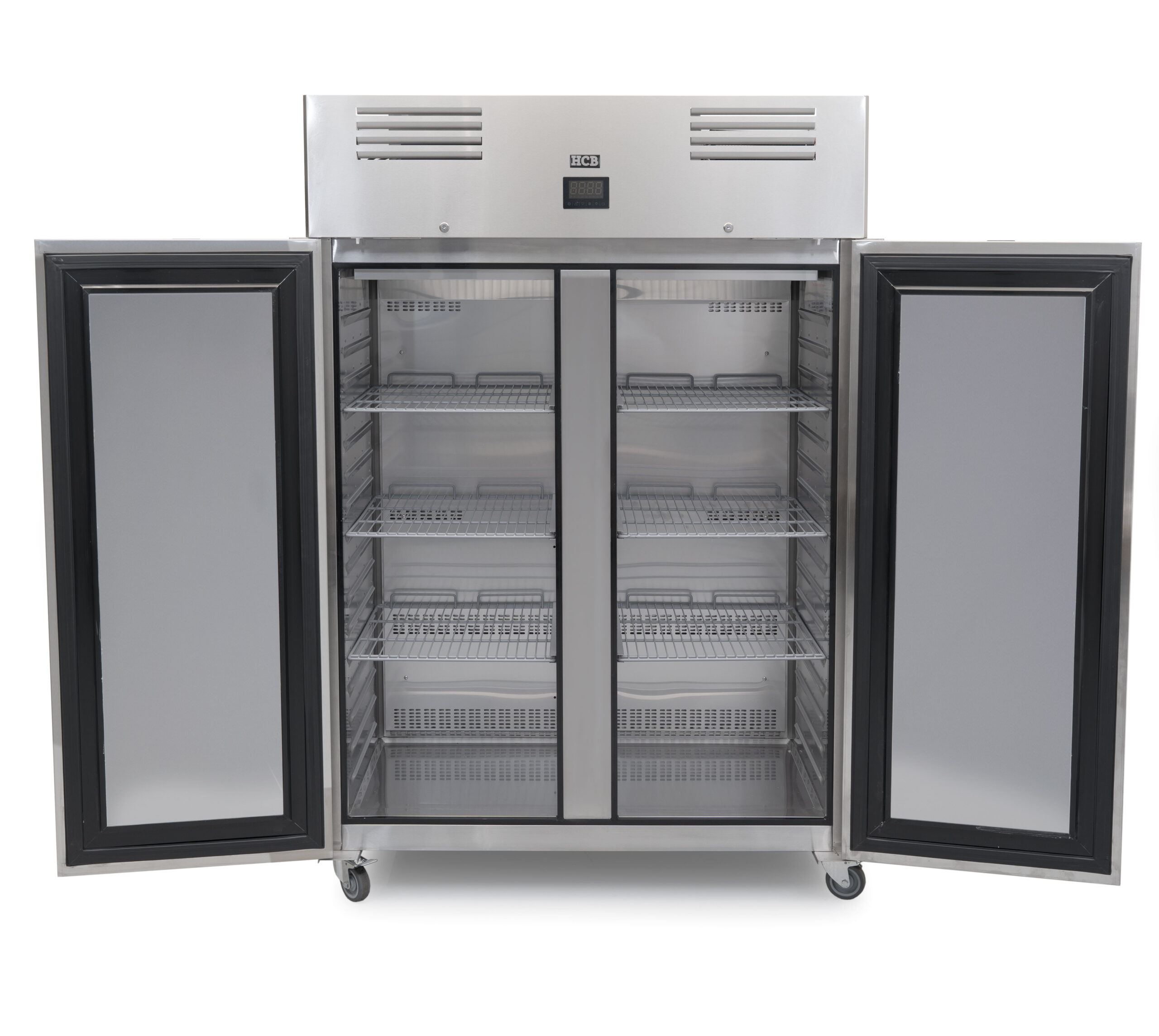 HCB Koeling - 2 deuren - 1195 liter- energiezuinig - RVS - 230V