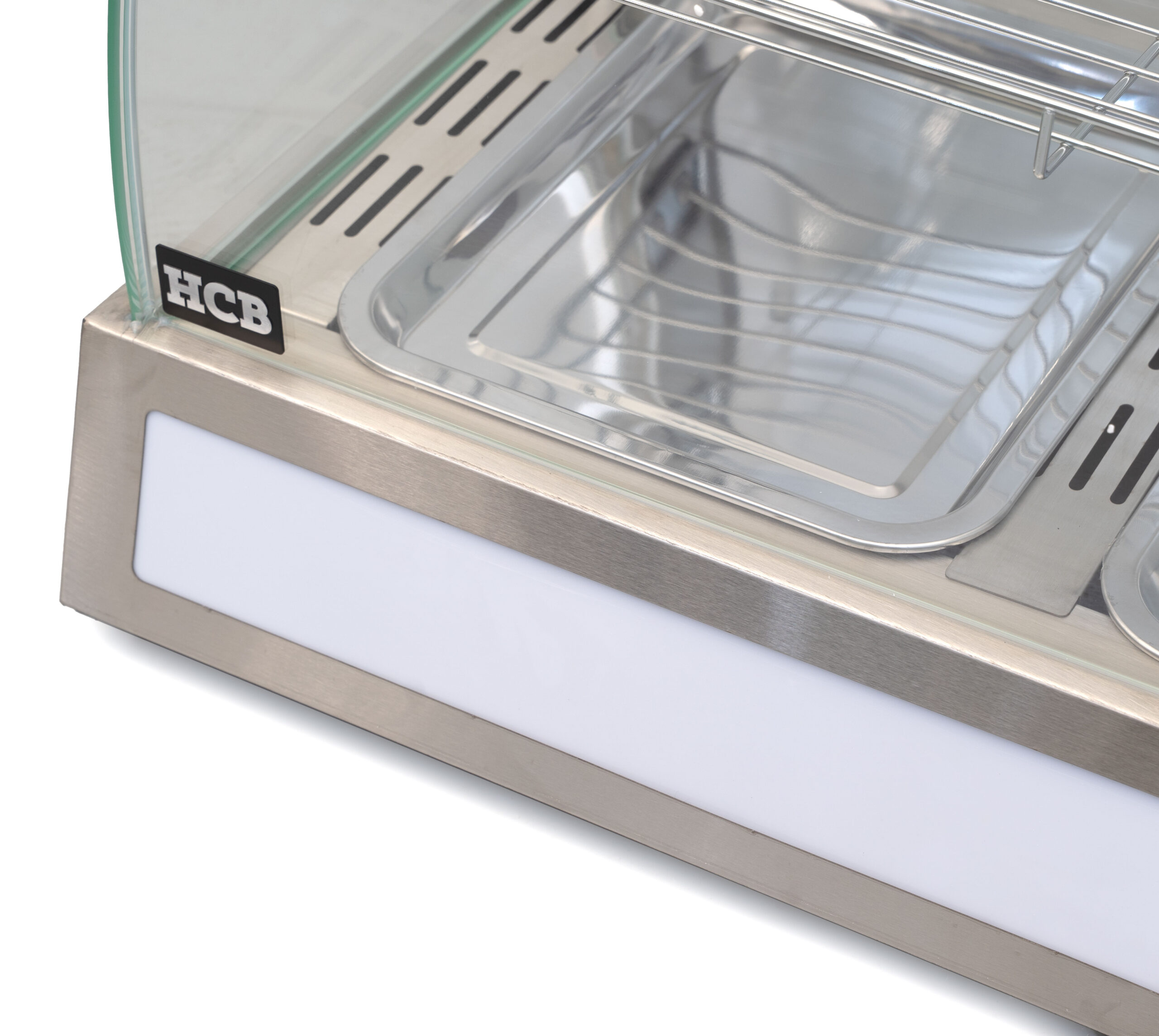 HCB Warmhoudvitrine - 95 cm - 230V - RVS