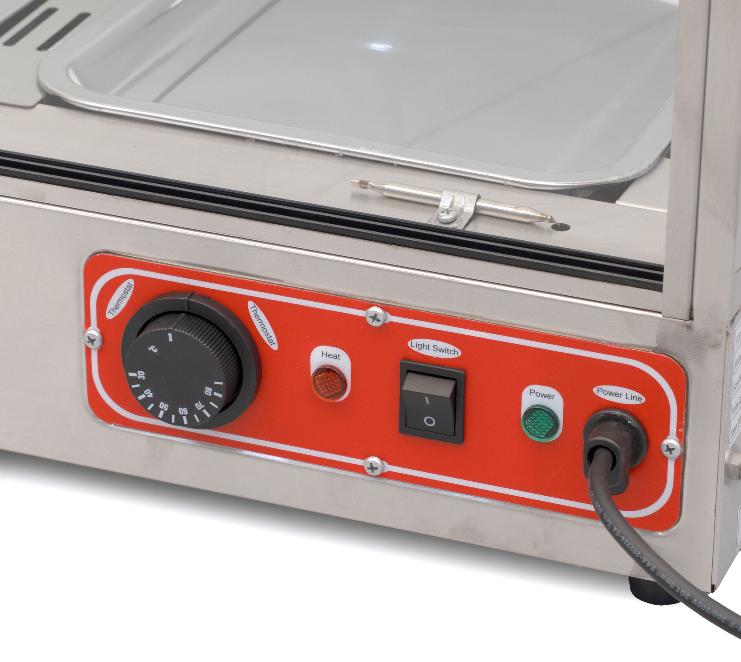HCB Warmhoudvitrine - 95 cm - 230V - RVS