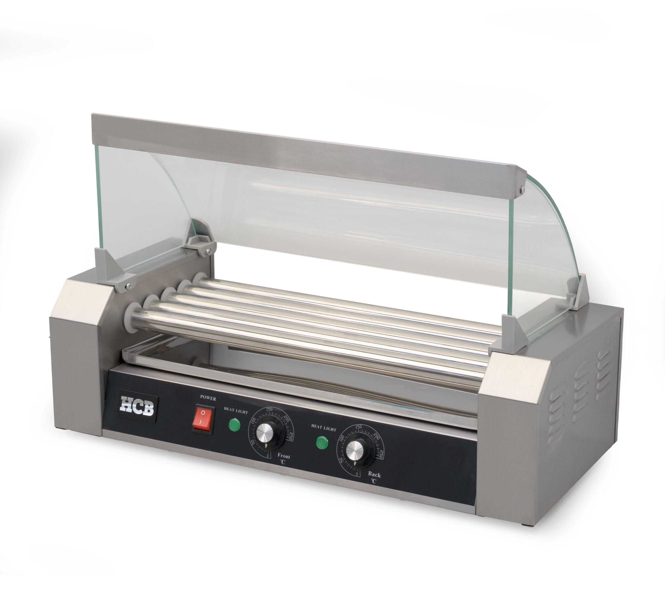 HCB Worstengrill - hotdogroller - 5 rollen - RVS - 230V