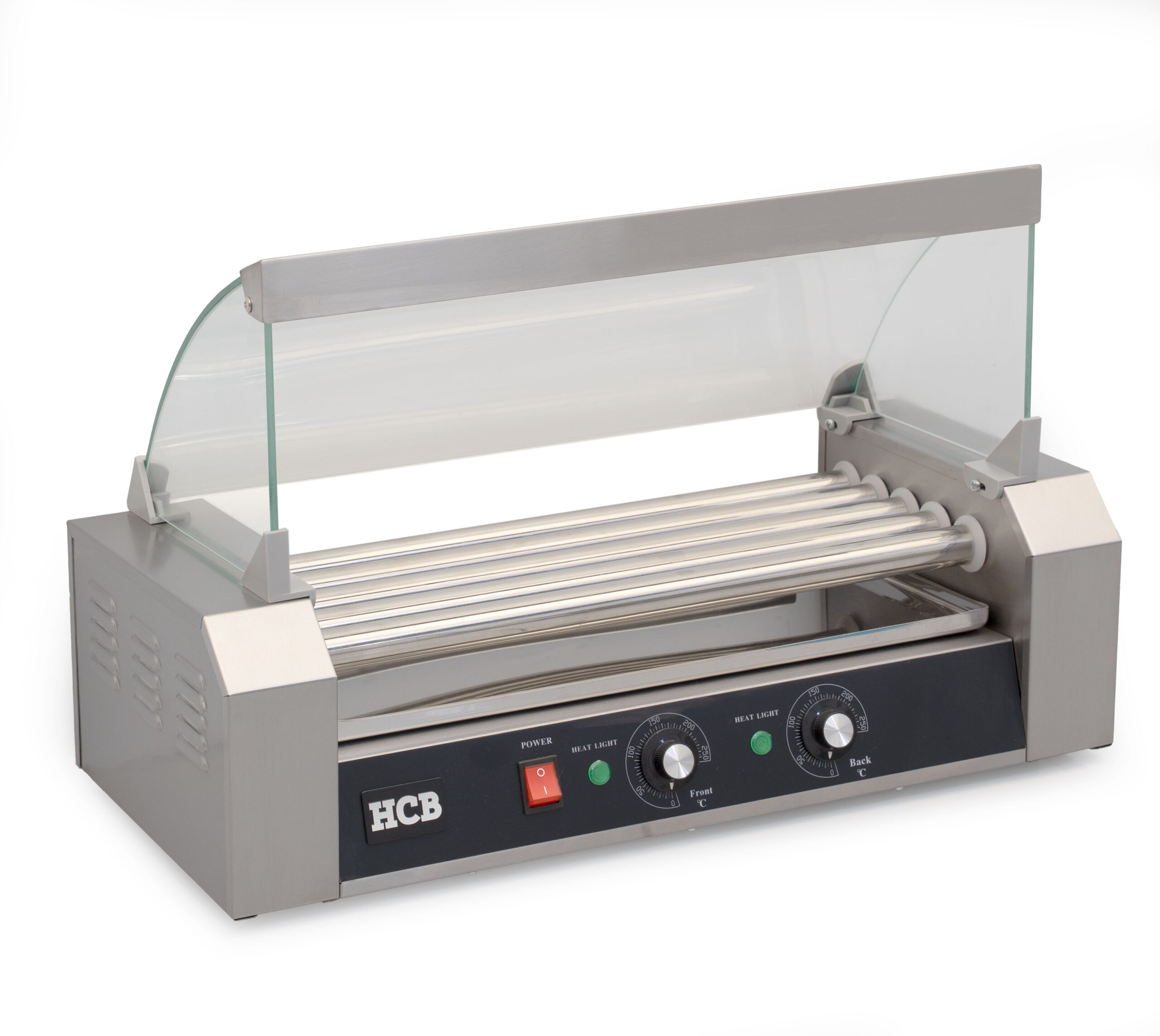 HCB Worstengrill - hotdogroller - 5 rollen - RVS - 230V