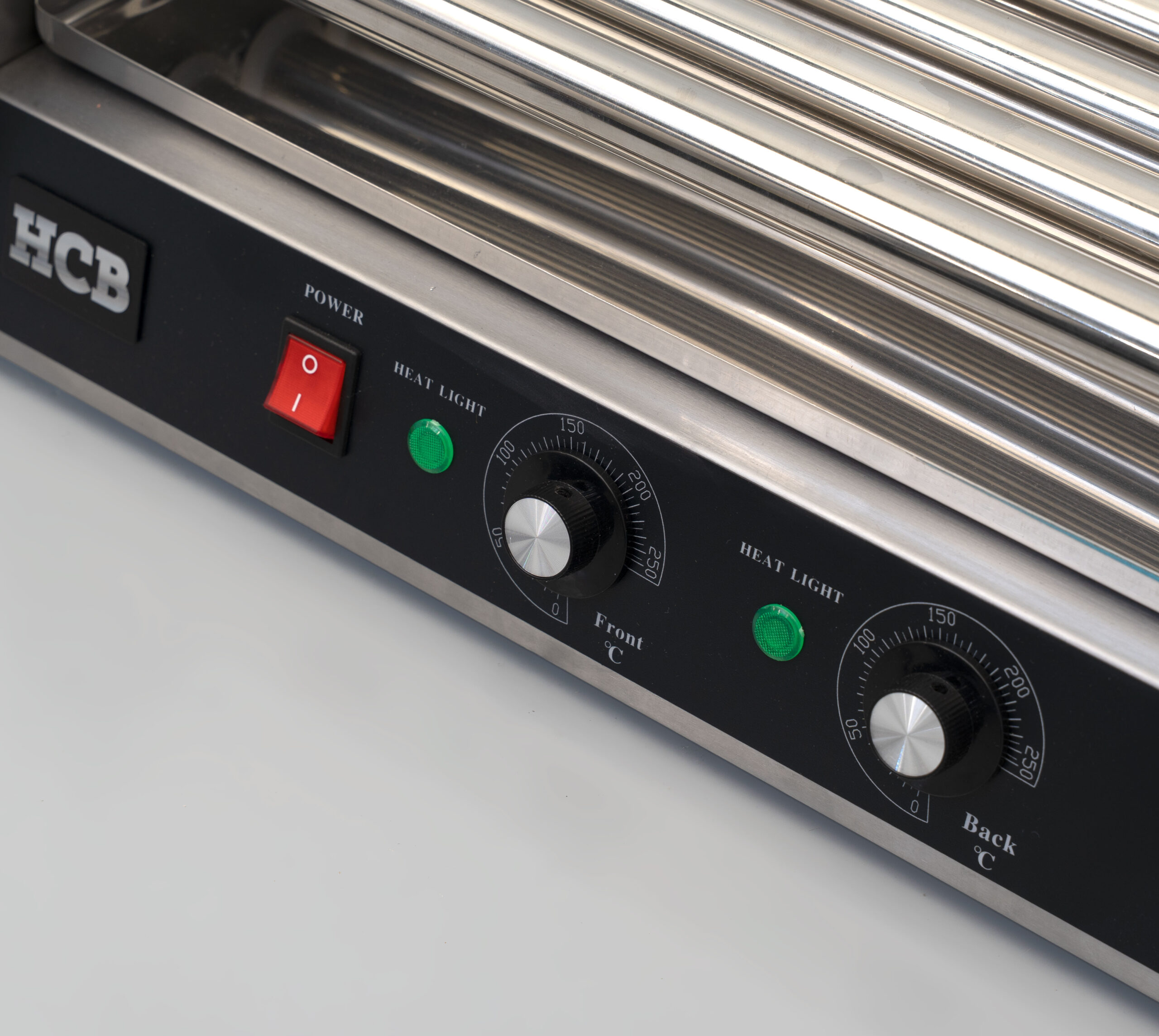 HCB Worstengrill - hotdogroller - 5 rollen - RVS - 230V