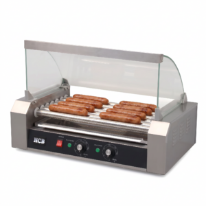 HCB Worstengrill - hotdogroller - 7 rollen - RVS - 230V