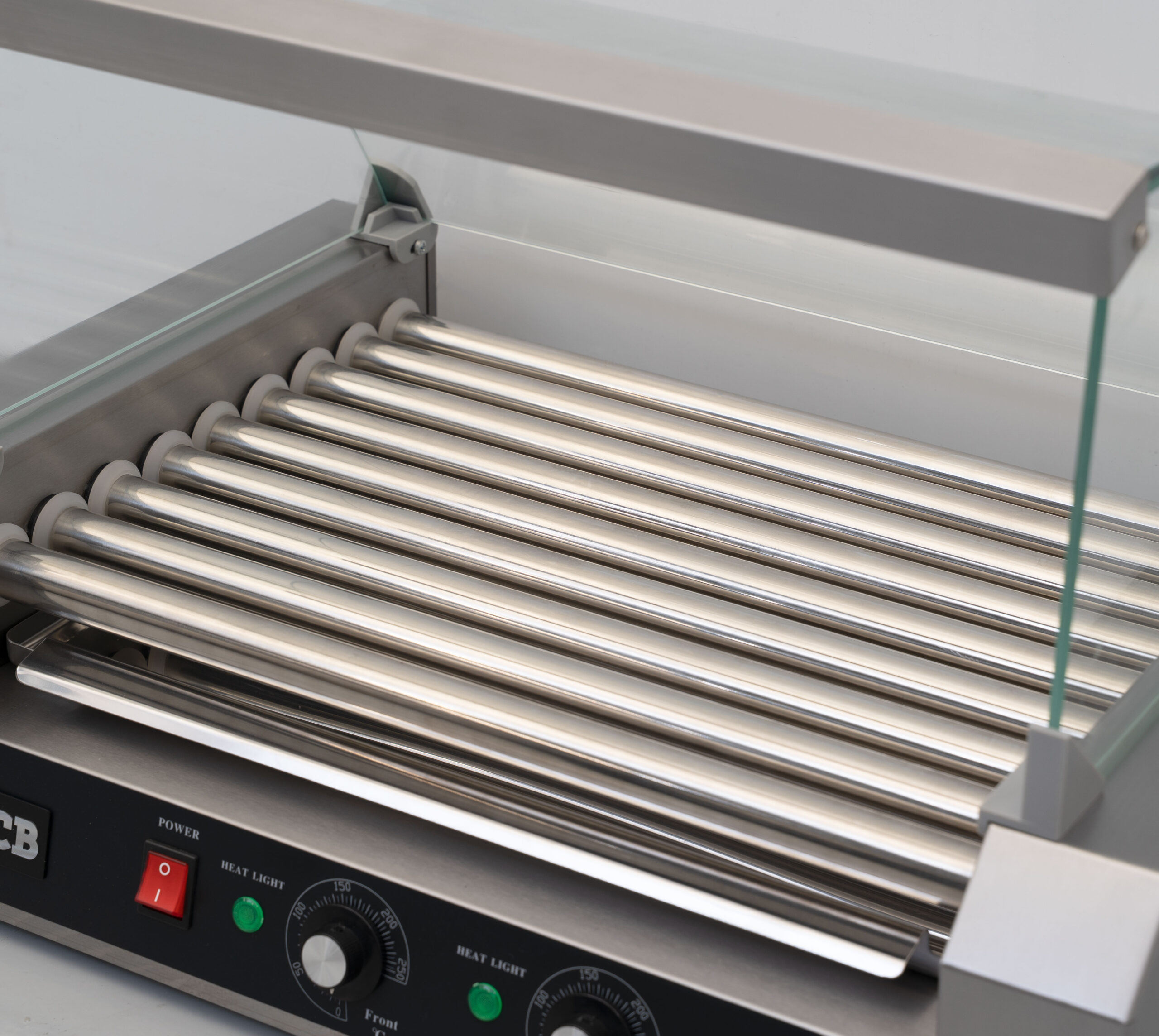 HCB Worstengrill - hotdogroller - 9 rollen - RVS - 230V
