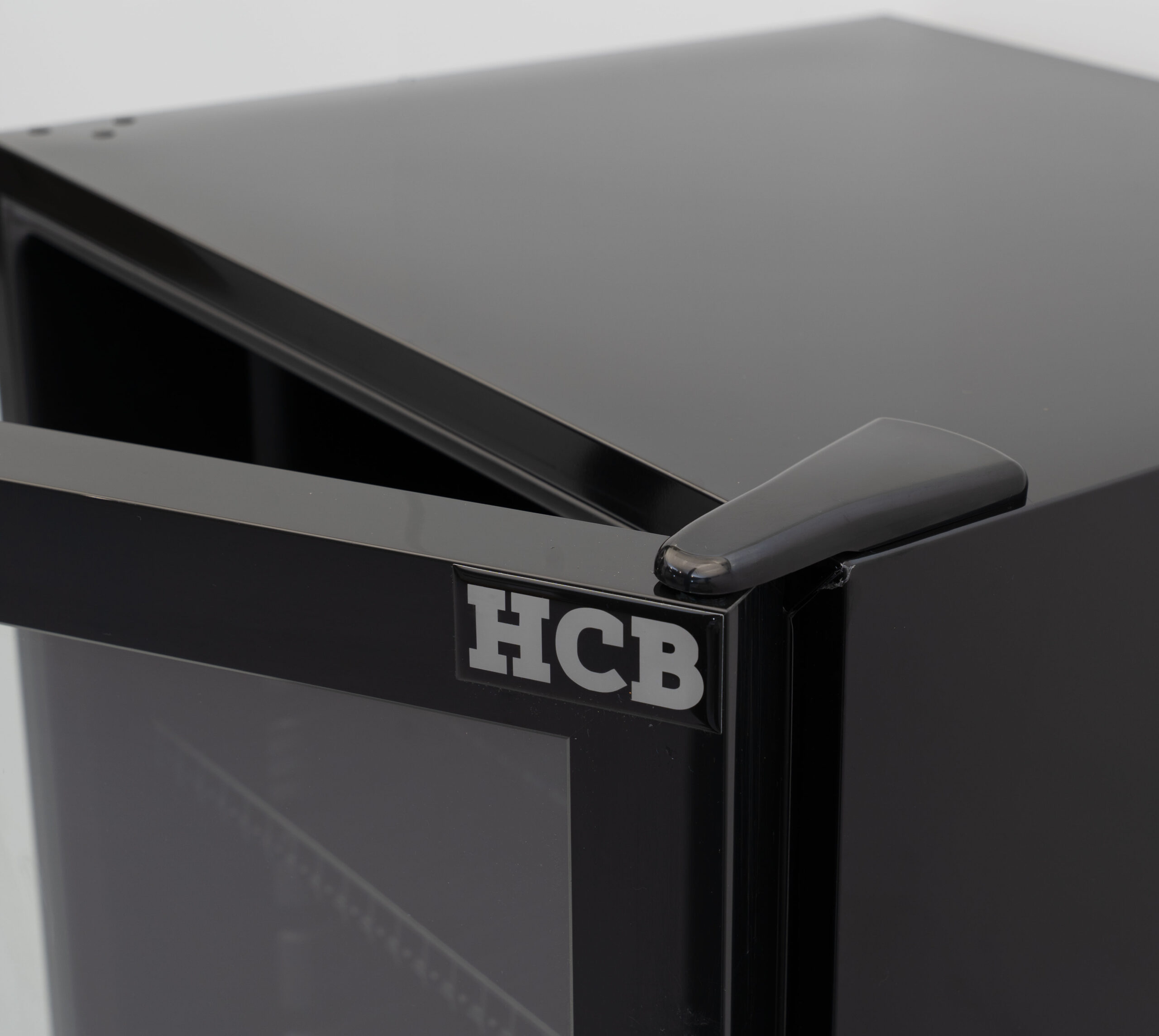 HCB Glasdeurkoeling - 248 liter - zwart - 230V