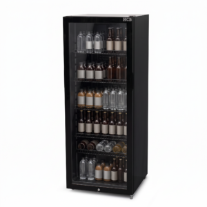 HCB Glasdeurkoeling - 248 liter - zwart - 230V
