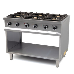 HCB Gasfornuis - 6 pitten - 110 cm - 36 kW - RVS