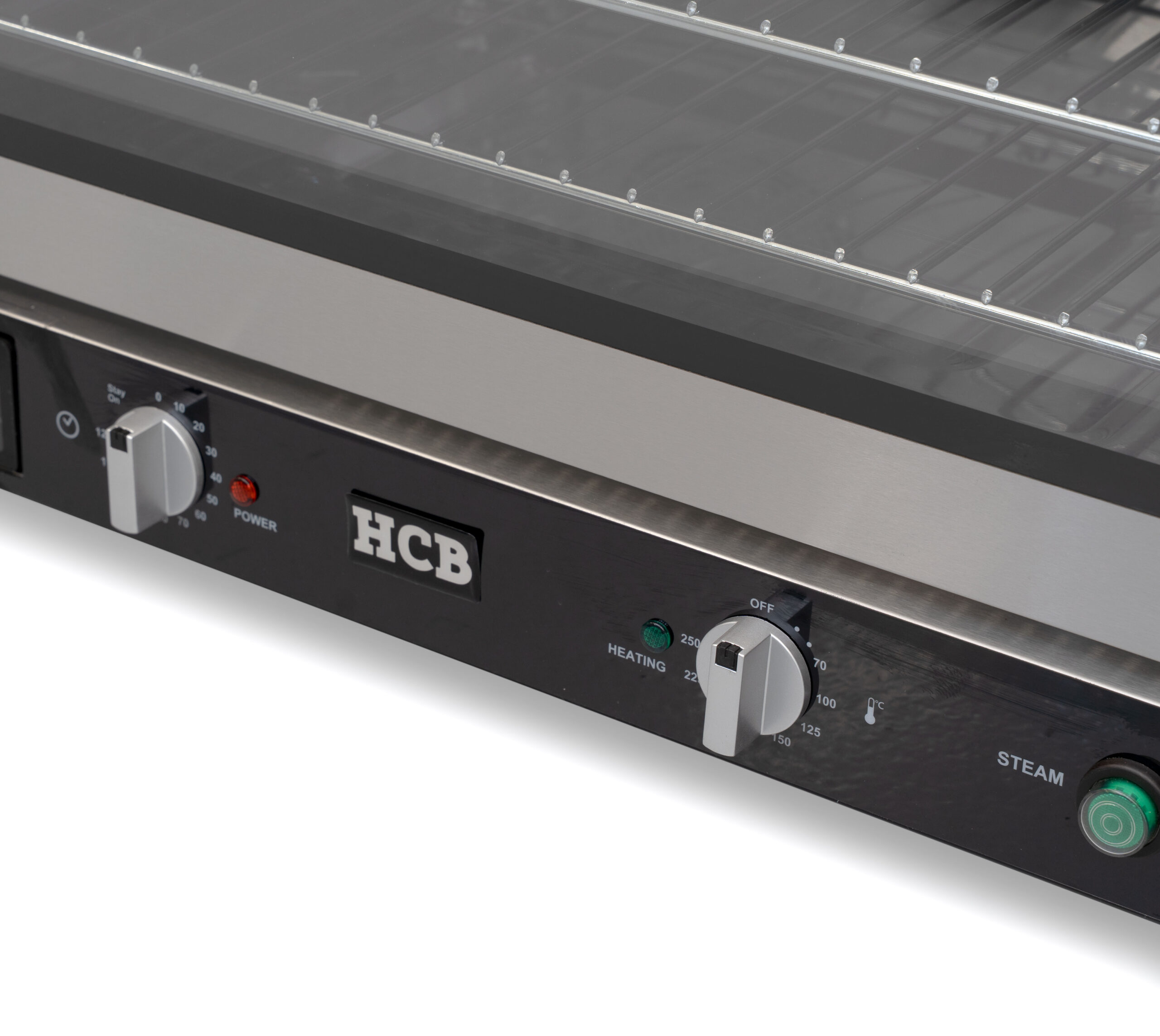 HCB Heteluchtoven - convectie - 110 liter - stoomfunctie - 230V - RVS