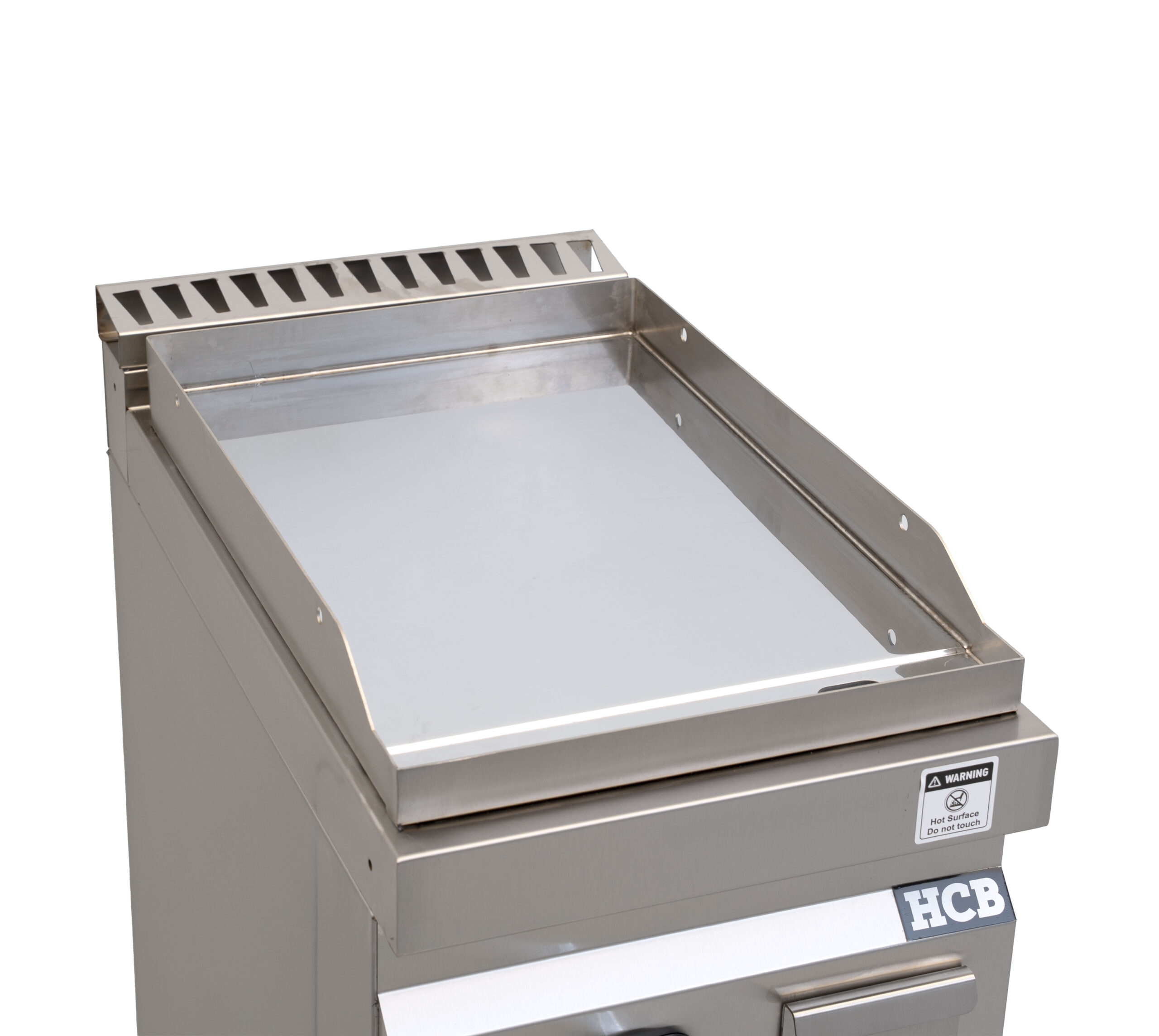HCB Bakplaat - 70S - chroom - 6,5 kW - 40 cm - aardgas - RVS