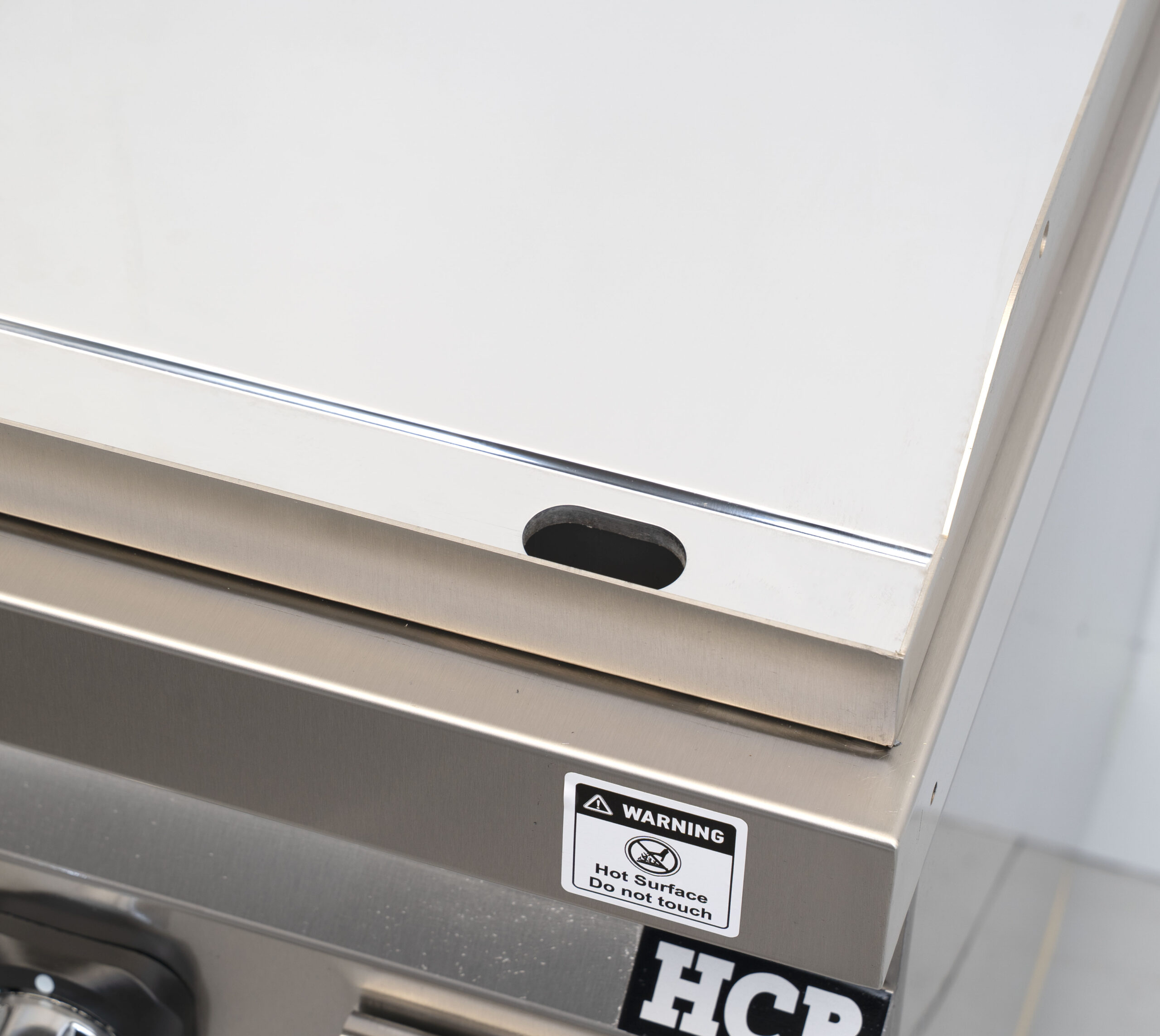 HCB Bakplaat - 70S - chroom - 6,5 kW - 40 cm - aardgas - RVS