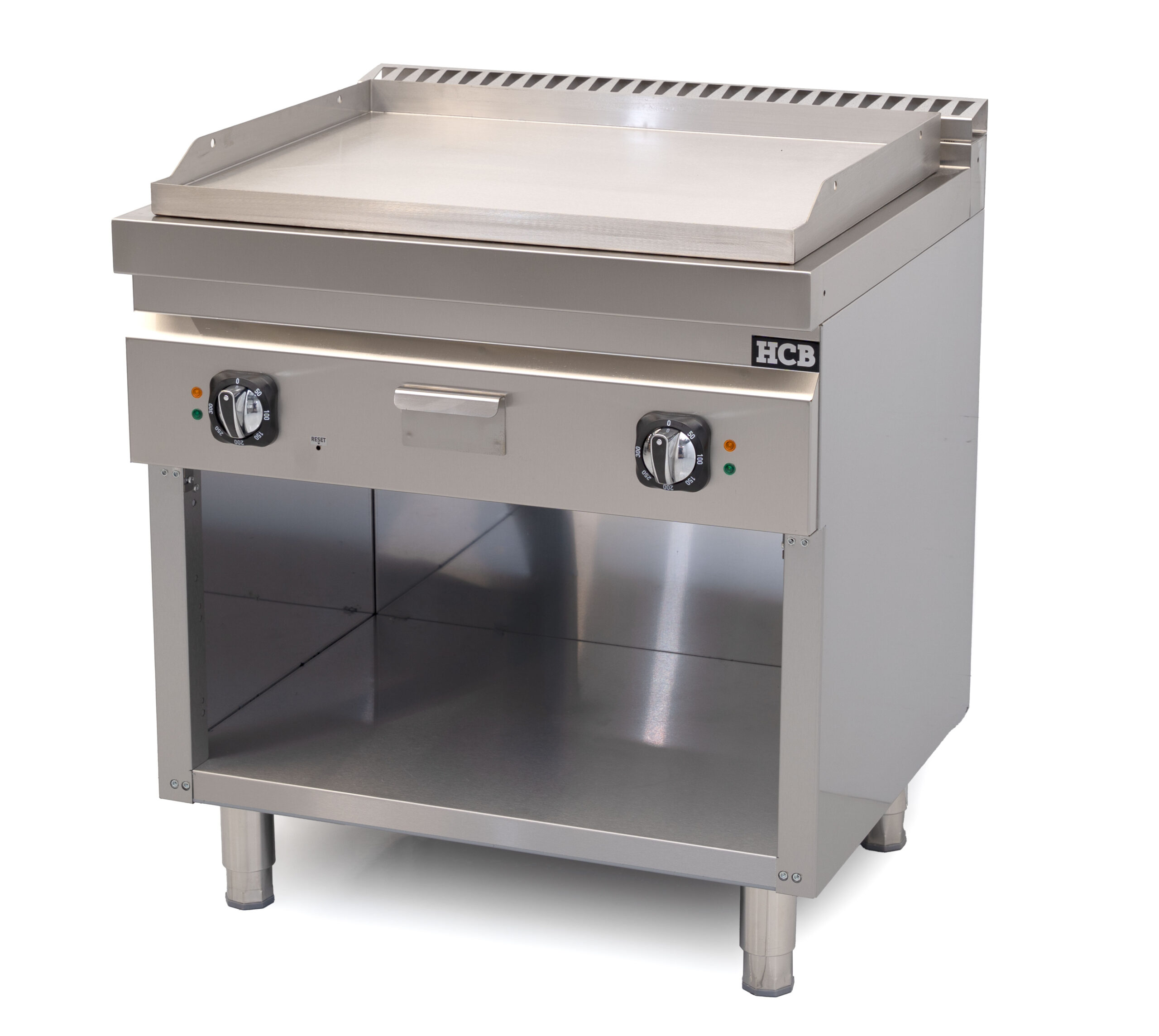 HCB Bakplaat - 70S - glad - 9 kW - 80 cm - 400V - RVS