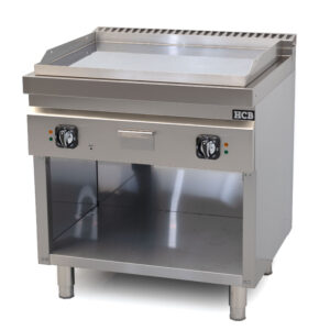 HCB Bakplaat - 70S - chroom - 9 kW - 80 cm - 400V - RVS