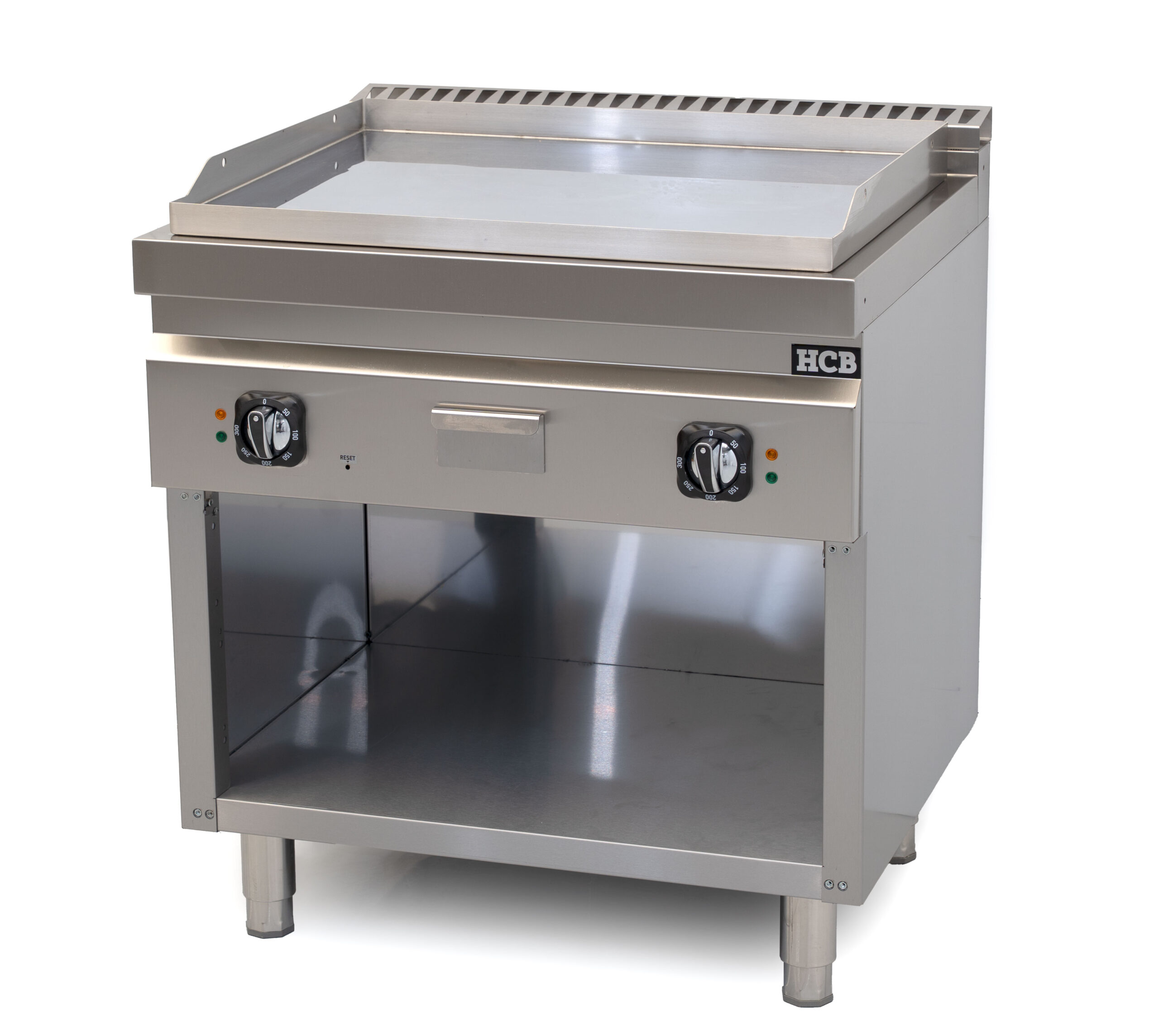HCB Bakplaat - 70S - chroom - 9 kW - 80 cm - 400V - RVS