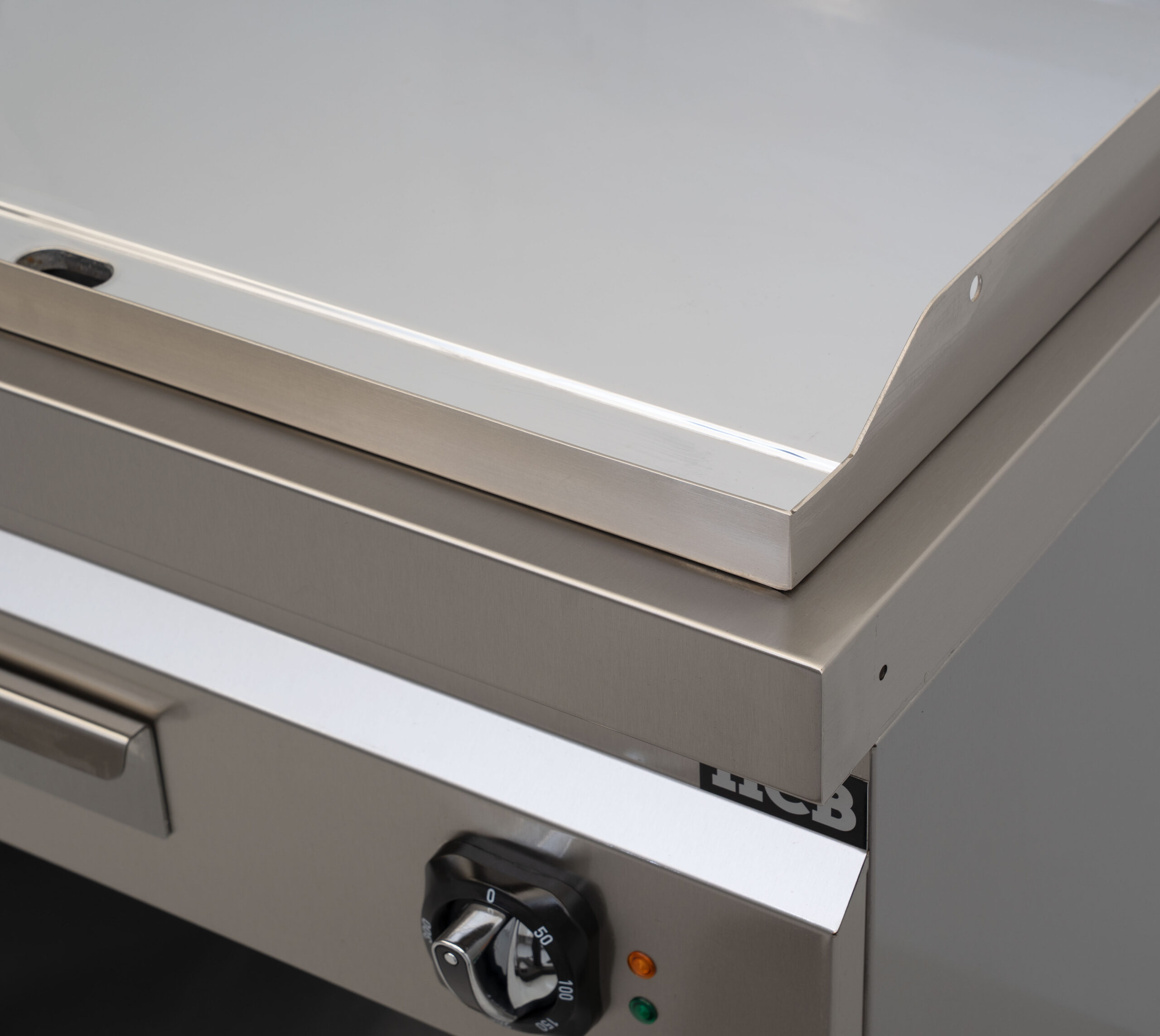 HCB Bakplaat - 70S - chroom - 9 kW - 80 cm - 400V - RVS