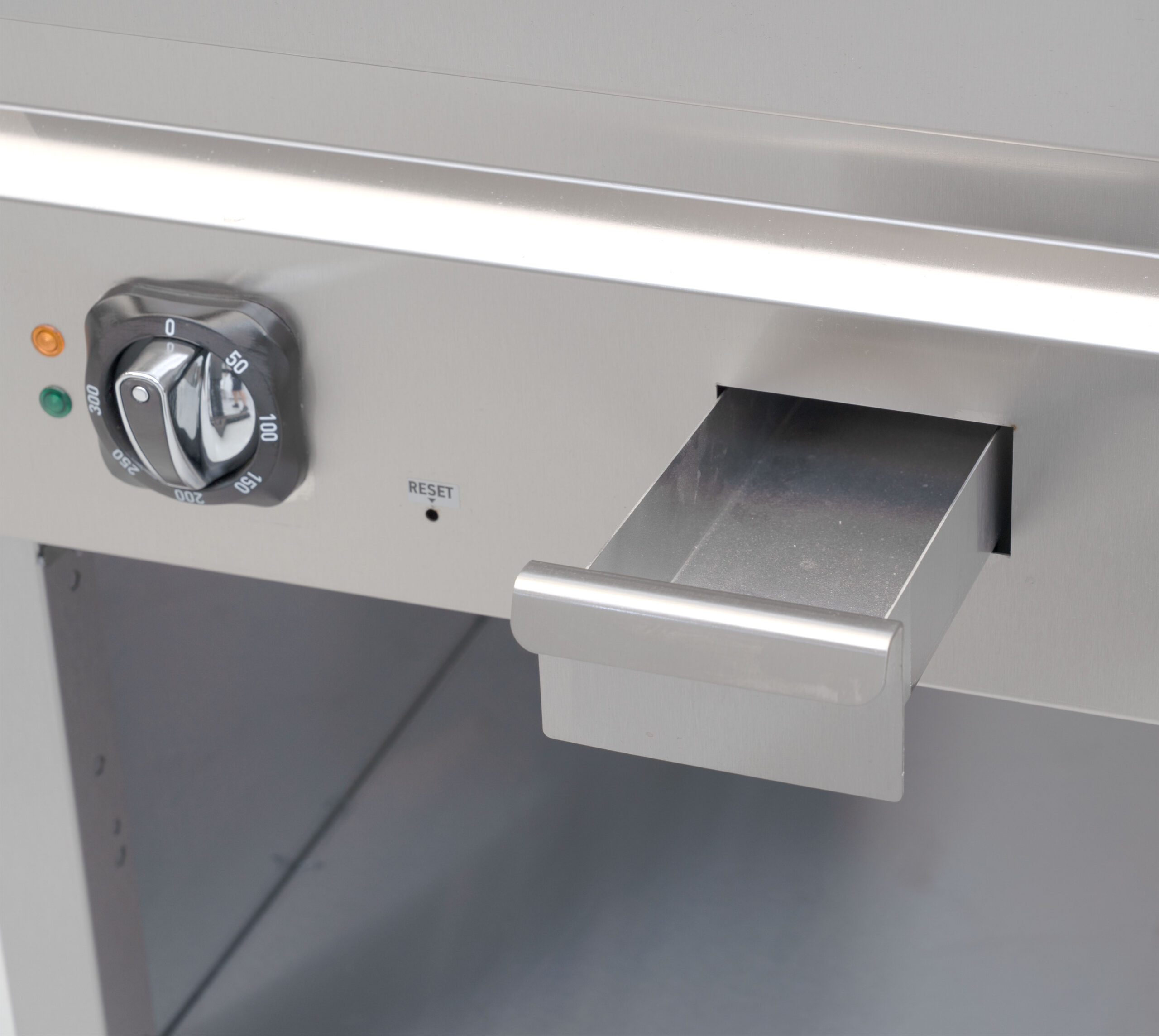HCB Bakplaat - 70S - chroom - 9 kW - 80 cm - 400V - RVS