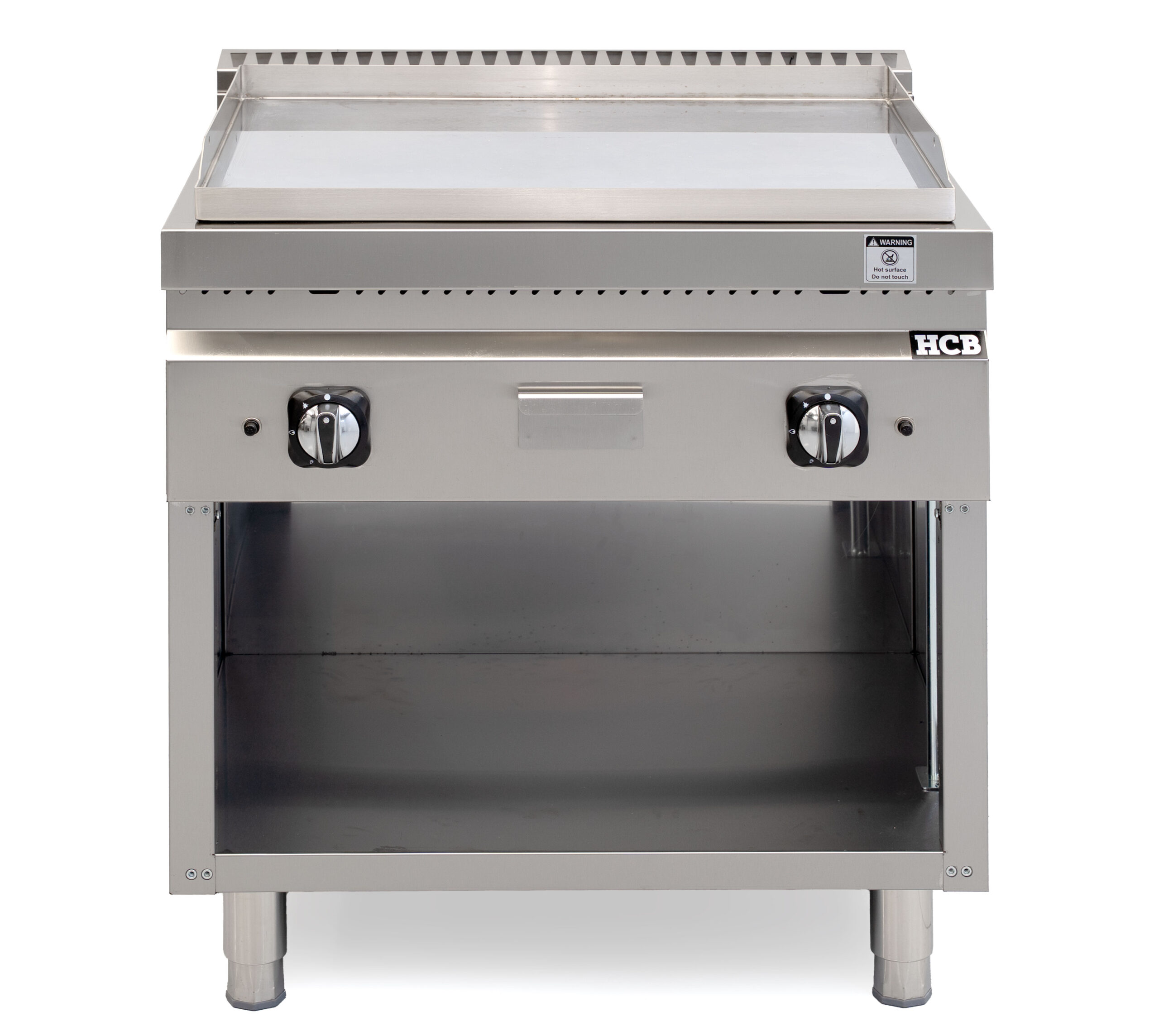 HCB Bakplaat - 70S - chroom - 13 kW - 80 cm - aardgas - RVS