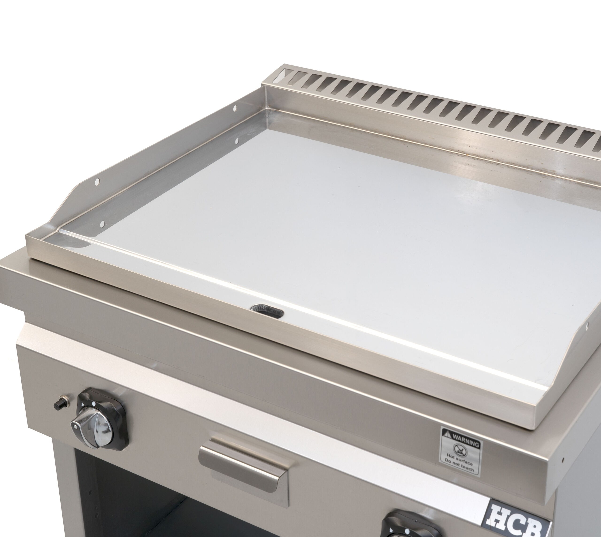 HCB Bakplaat - 70S - chroom - 13 kW - 80 cm - aardgas - RVS