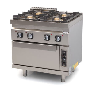 HCB Gasfornuis met oven - 70S - 4 pitten - 35 kW - aardgas - RVS
