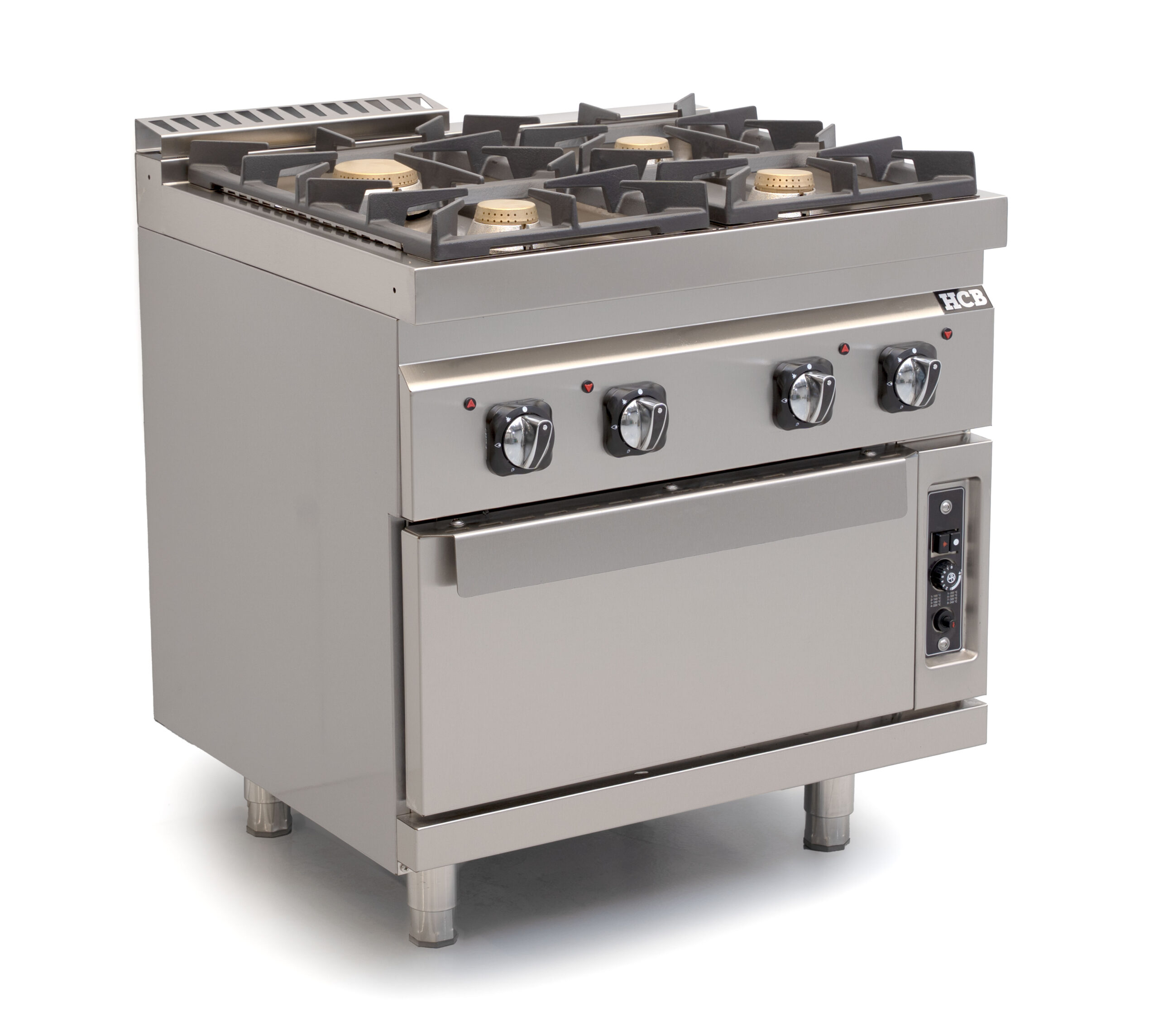 HCB Gasfornuis met oven - 70S - 4 pitten - 35 kW - aardgas - RVS