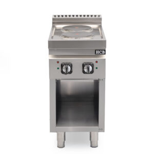 HCB Elektrisch fornuis - 70S - 2 pitten - 5,2 kW - 40 cm - 400V - RVS