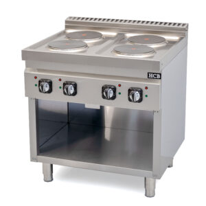 HCB Elektrisch fornuis - 70S - 4 pitten - 10,4 kW - 80 cm - 400V - RVS
