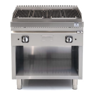 HCB Lavagrill - 70S - lavasteen - 18 kW - 80 cm - aardgas - RVS