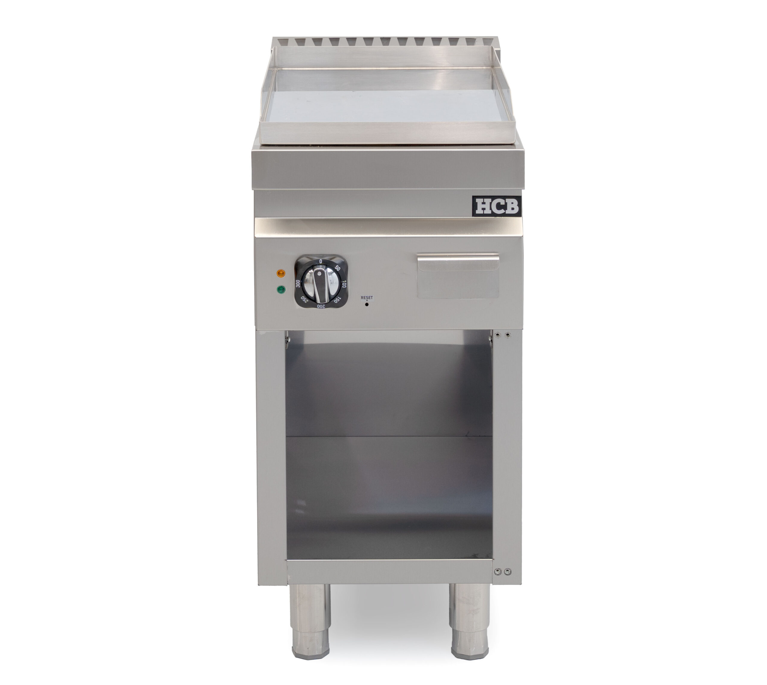HCB Bakplaat - 70S - chroom - 4,5 kW - 40 cm - 400V - RVS