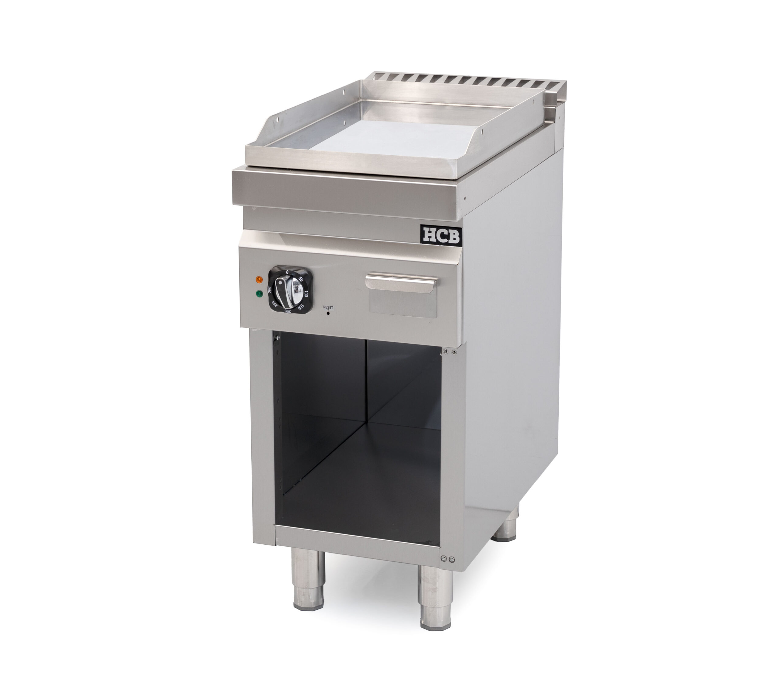 HCB Bakplaat - 70S - chroom - 4,5 kW - 40 cm - 400V - RVS
