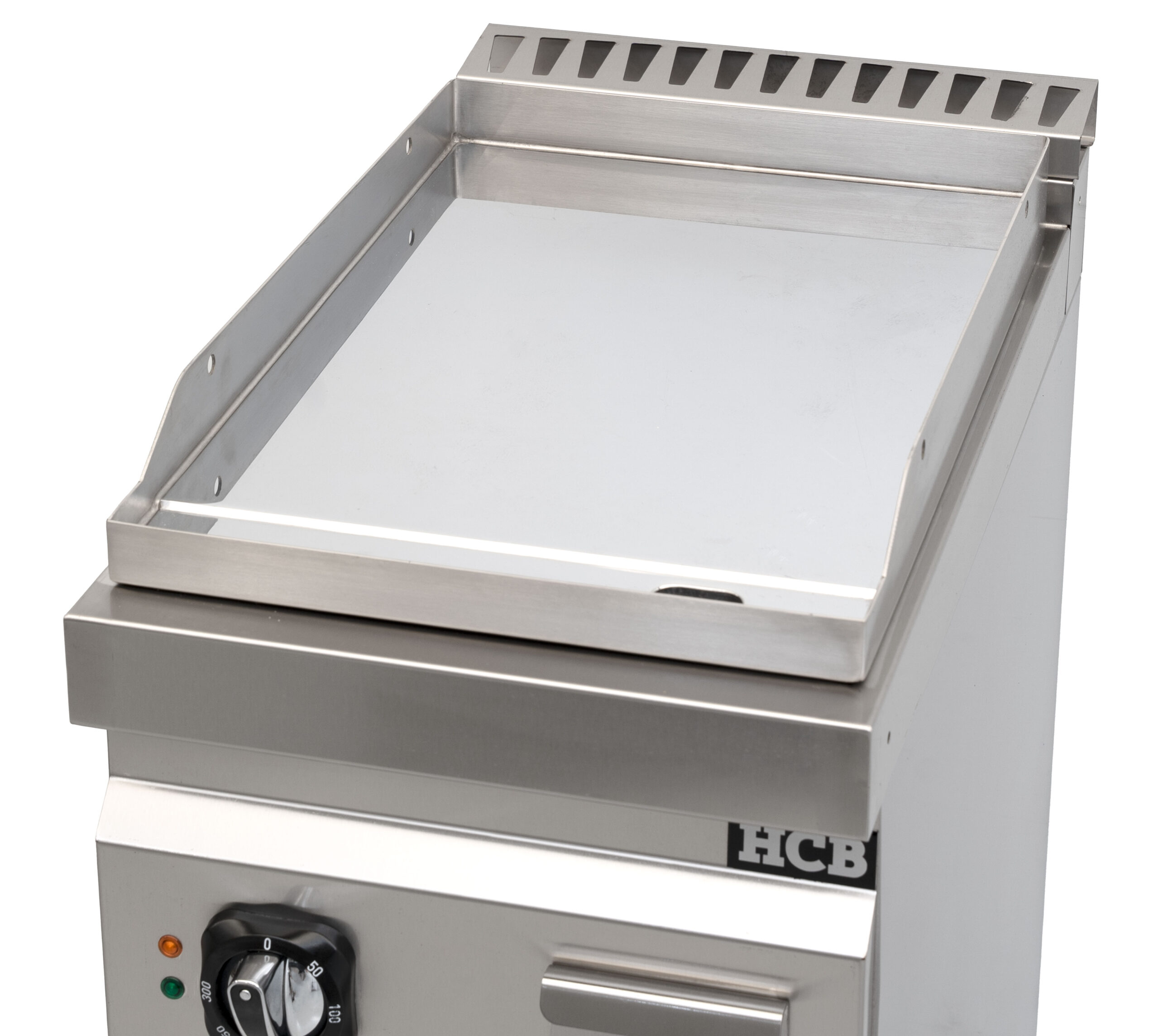 HCB Bakplaat - 70S - chroom - 4,5 kW - 40 cm - 400V - RVS